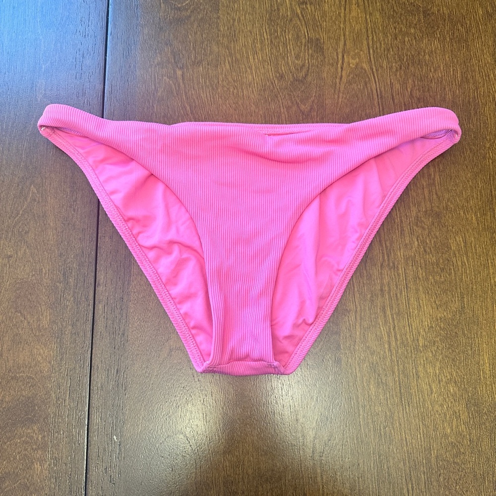 L*Space Pink Bikini Bottoms Full Cut